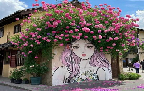 桑植怎么设计网红打卡墙绘