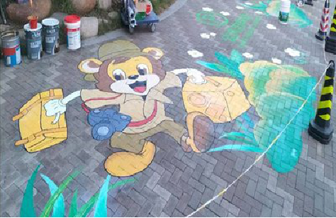 桑植夏季画地面彩绘会遇到的问题