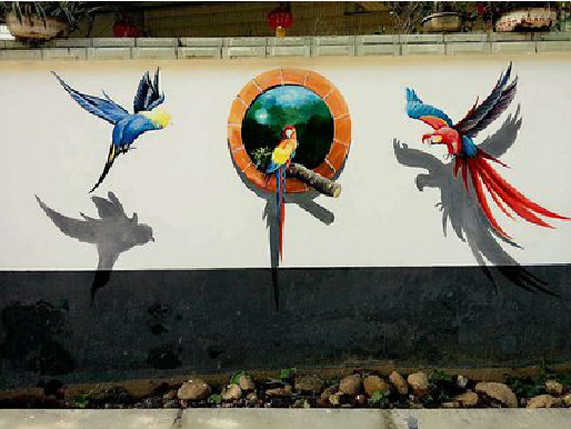 桑植视觉错位-3D墙绘设计