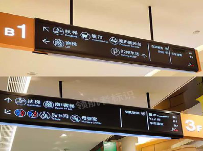 桑植如何通过商场标识牌引导客流分布？